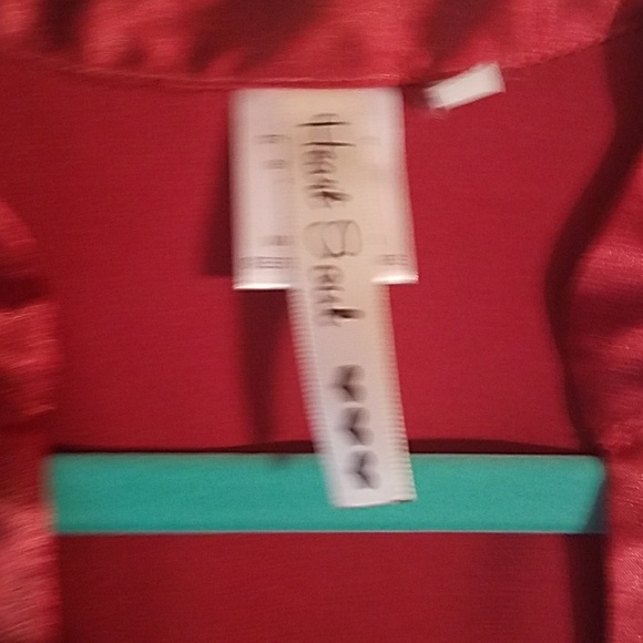 Rusty colored tuxedo blouse - Picture 2 of 4